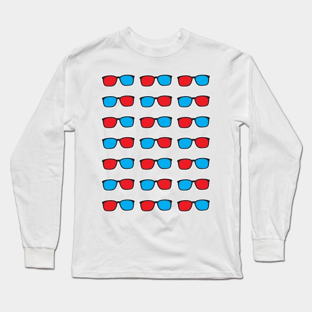 3D Tee Long Sleeve T-Shirt by BentonParkPrints